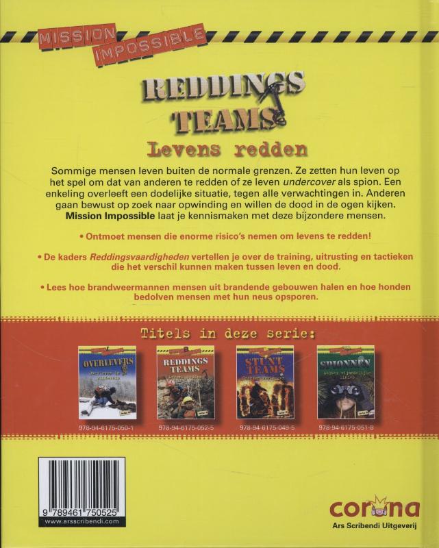 Reddingsteams / Mission Impossible achterkant