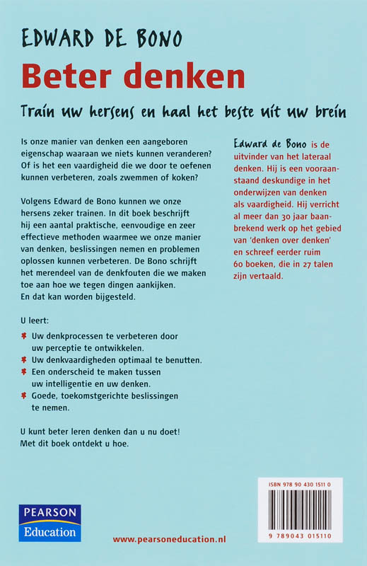 Beter denken Beter denken achterkant