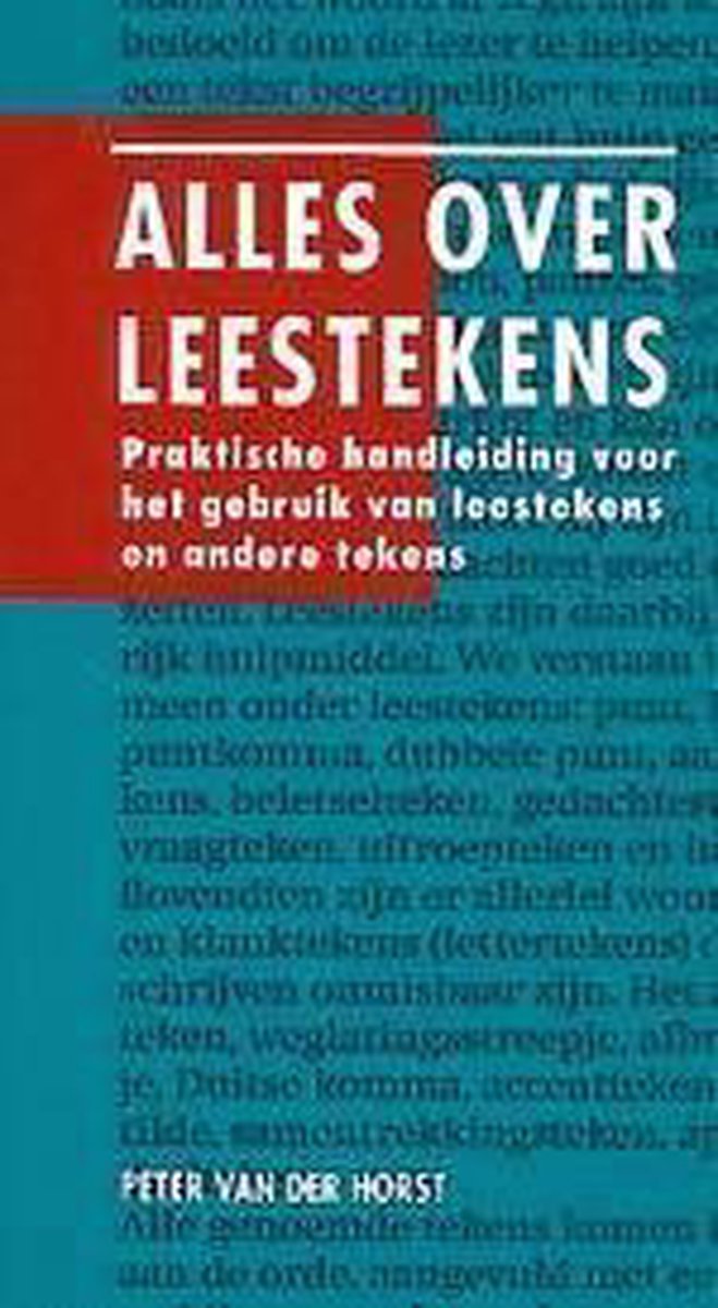 Alles over leestekens