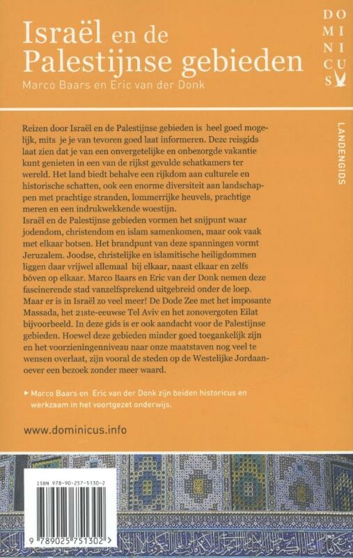 Israel en de Palestijnse gebieden / Dominicus landengids achterkant