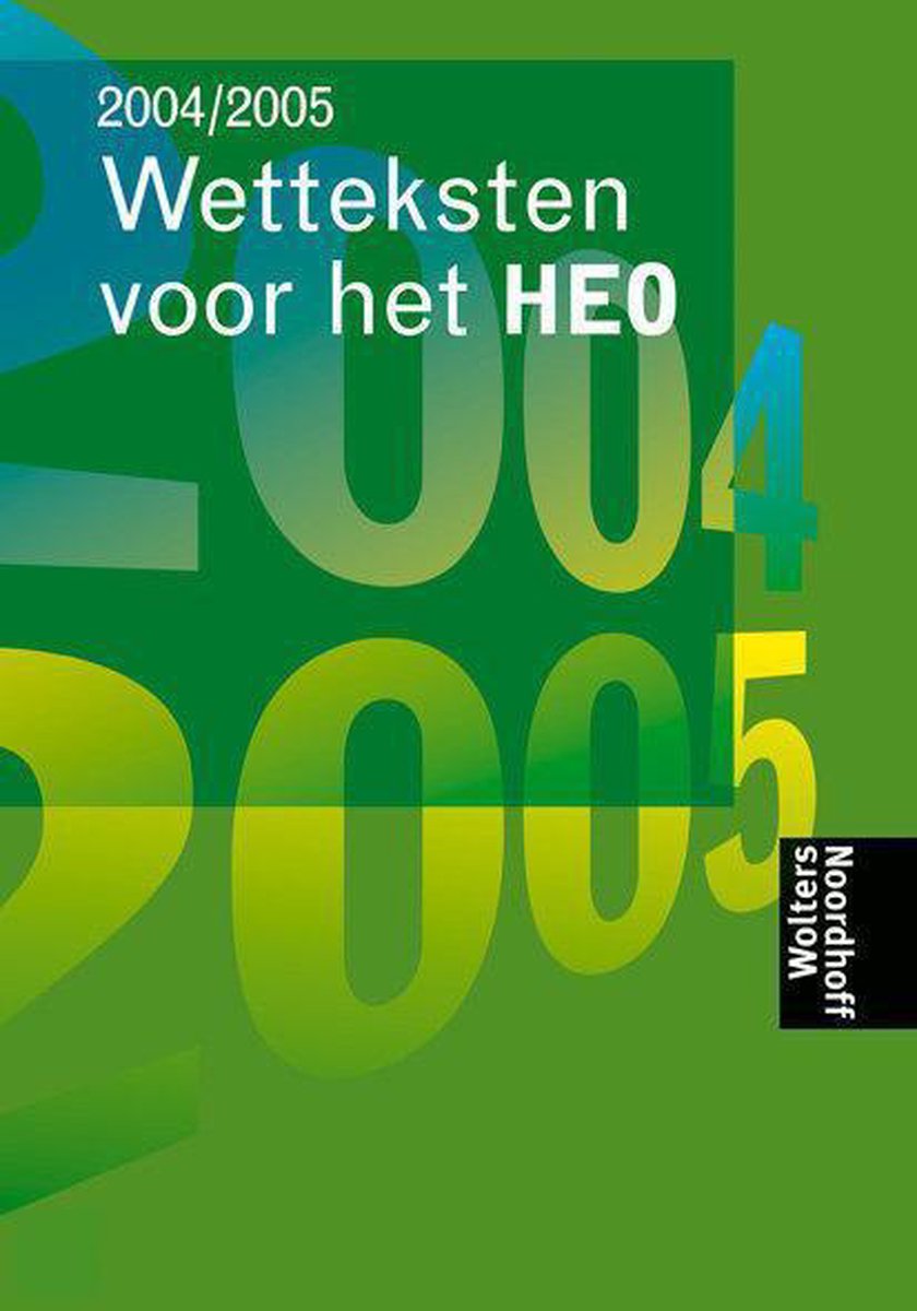 Wetteksten voor het HEO