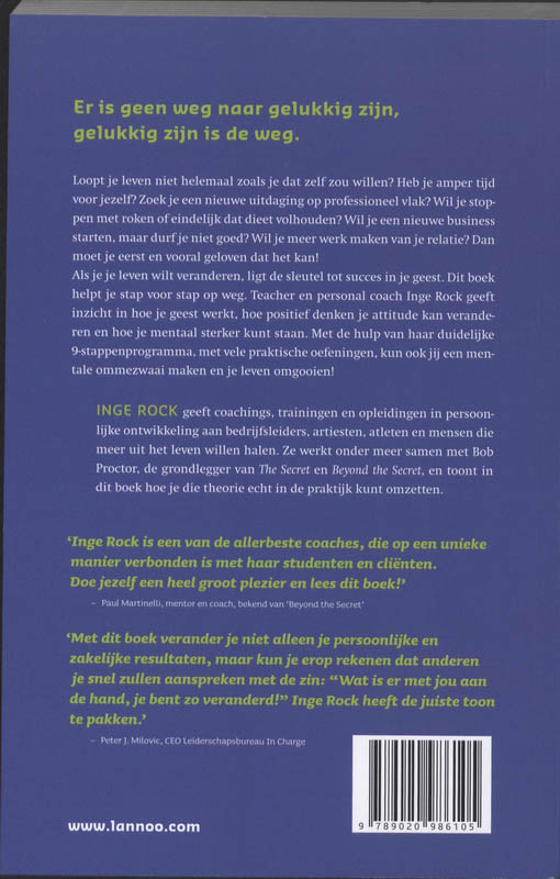 Je wordt wat je denkt Je wordt wat je denkt achterkant