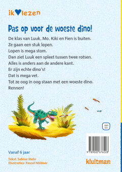 Pas op voor de woeste dino! / Ik hou van lezen achterkant