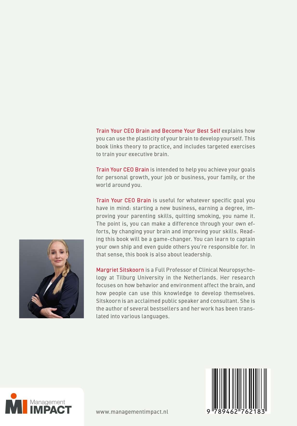 Train Your CEO Brain achterkant