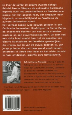 Over de liefde en andere duivels achterkant
