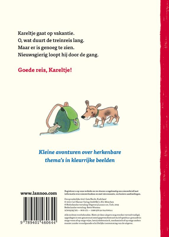 Goede reis Kareltje achterkant