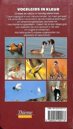 Vogelgids in kleur / Tirion natuur achterkant