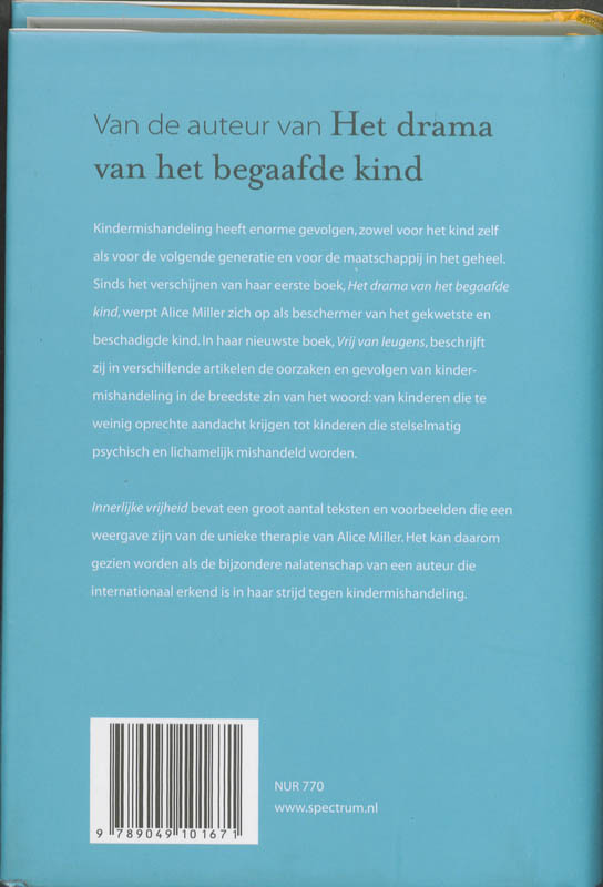 Vrij van leugens achterkant