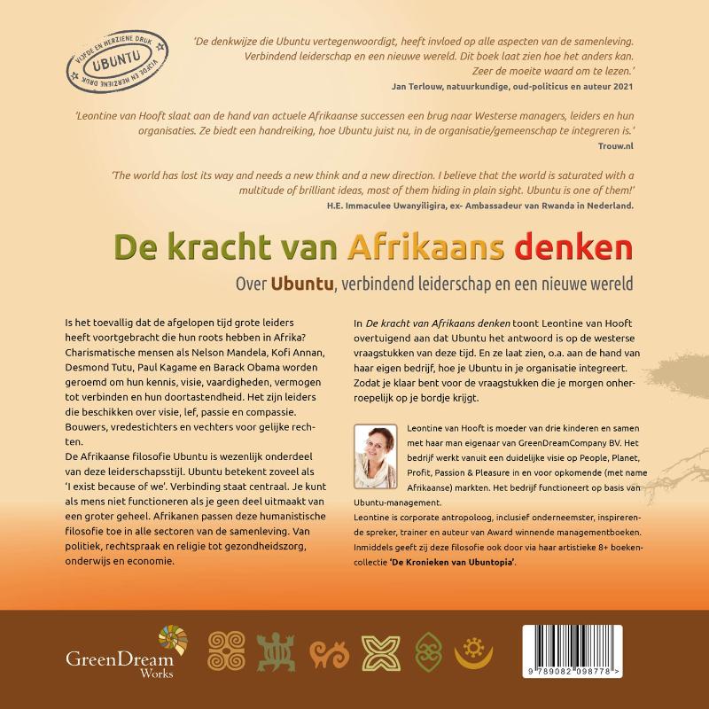 De kracht van Afrikaans denken achterkant