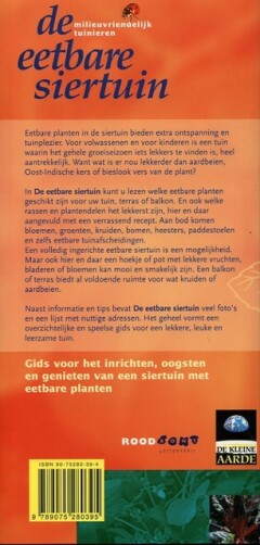 De eetbare siertuin / Milieuvriendelijk tuinieren achterkant