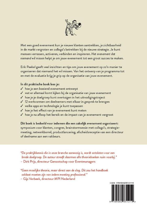 Het evenement dat niemand wil missen Het evenement dat niemand wil missen achterkant