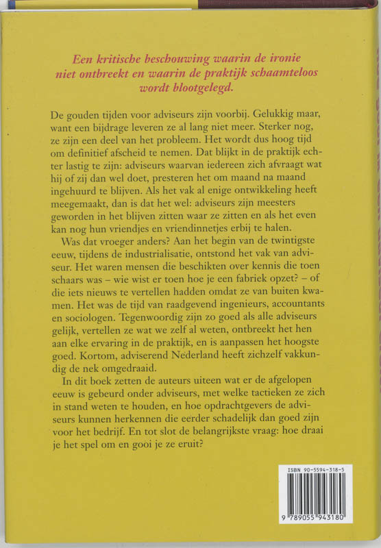 Hoe gooi ik een adviseur eruit achterkant
