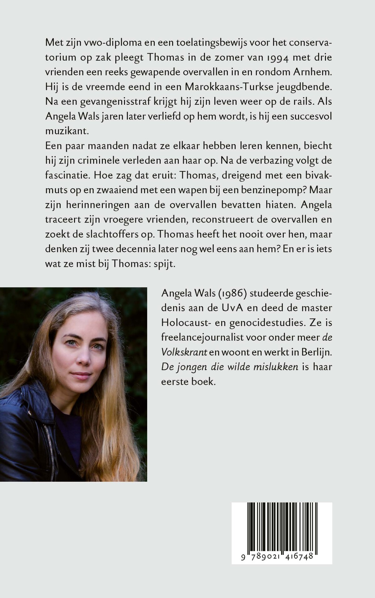 De jongen die wilde mislukken achterkant