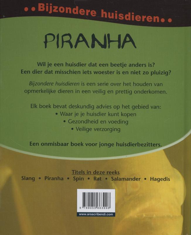 Piranha / Bijzondere huisdieren achterkant