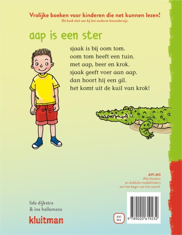 aap is een ster / lees lees lees achterkant