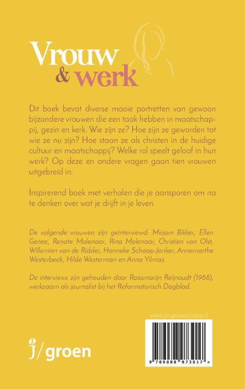 Vrouw en werk achterkant