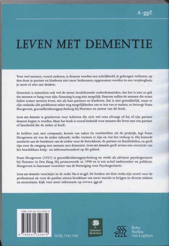 Leven met dementie / Van A tot ggZ achterkant