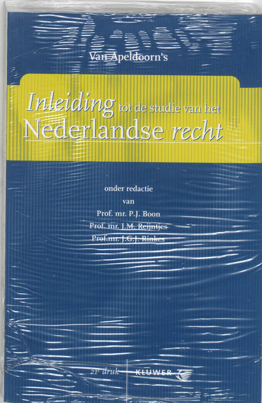 Van Apeldoorn's inleiding tot de studie van het Nederlandse recht