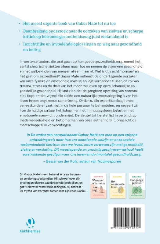 De mythe van normaal De mythe van normaal achterkant