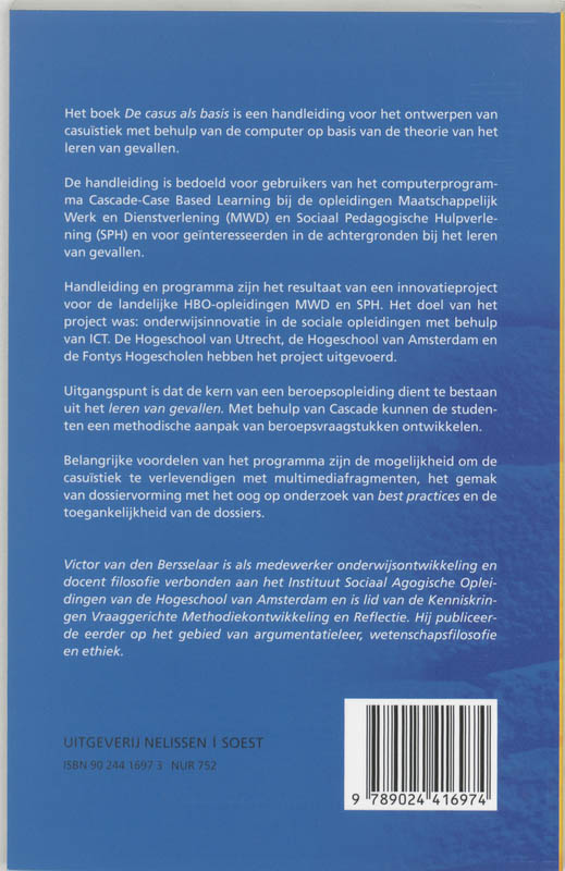 De casus als basis / PM-reeks achterkant