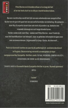 Zwarte hoek / Poema thriller Zwarte hoek / Poema thriller achterkant