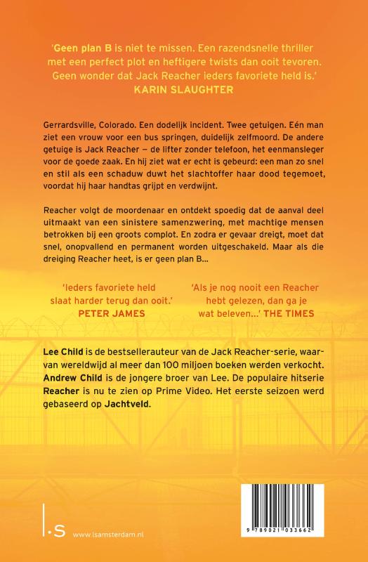 Geen plan B / Jack Reacher / 27 Geen plan B / Jack Reacher / 27 achterkant