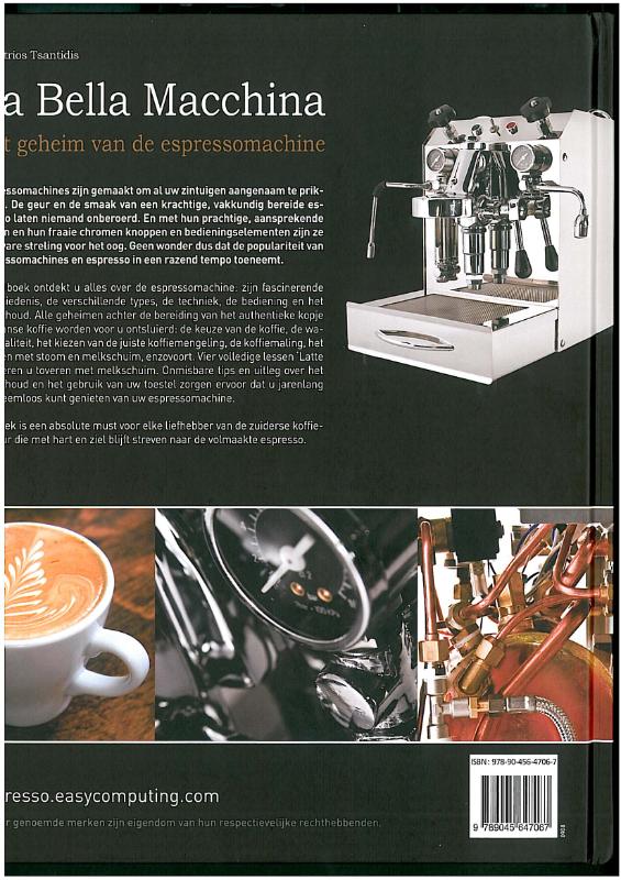 La Bella Macchina Het Geheim Van De Espressomachine achterkant