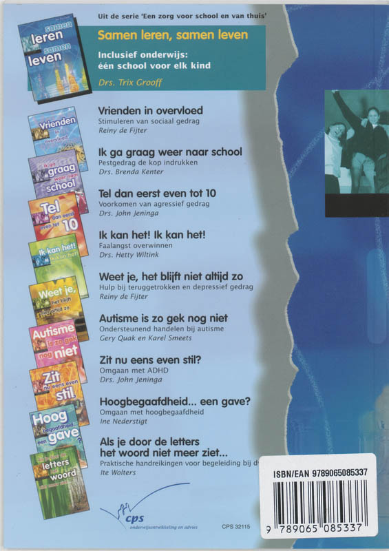 Een zorg voor school en thuis - Samen leren, samen leven achterkant