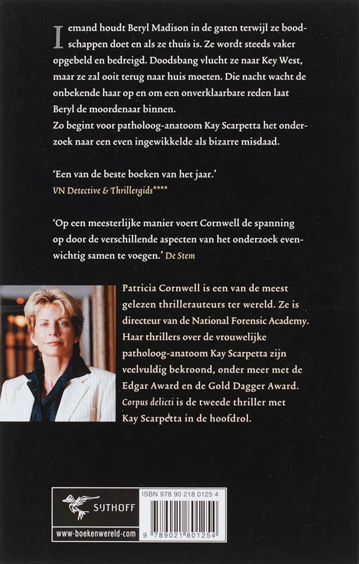 Corpus delicti / Kay Scarpetta / 2 achterkant