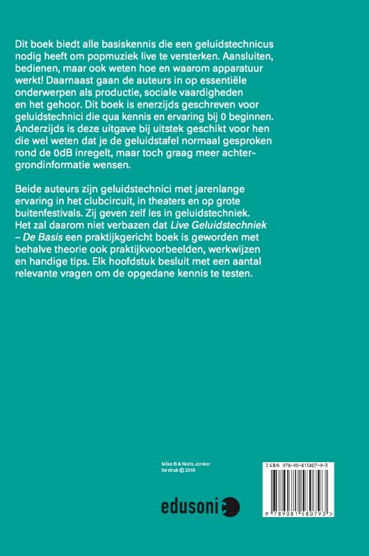 Live geluidstechniek achterkant