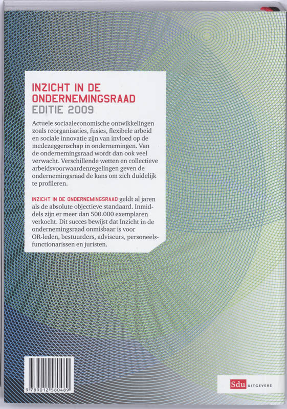 Inzicht in de ondernemingsraad 2009 / Inzicht in de ondernemingsraad achterkant