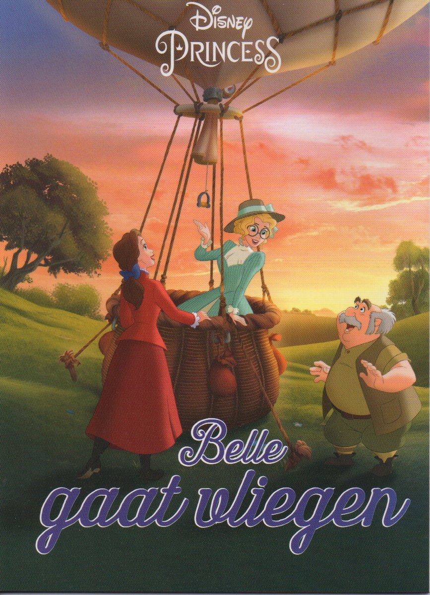 Disney Princess - Belle gaat vliegen - Softcover voorleesboek en zelflees boek