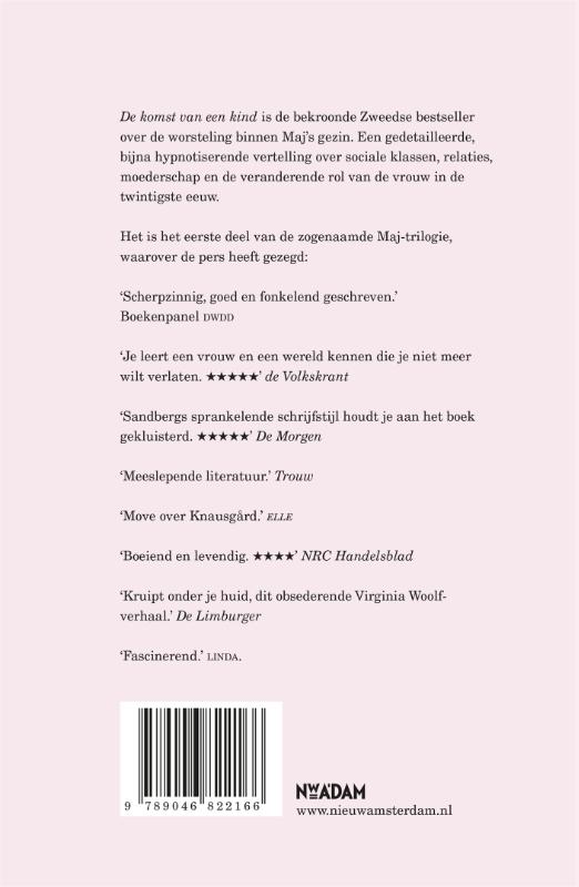 De komst van een kind / Maj / 1 achterkant