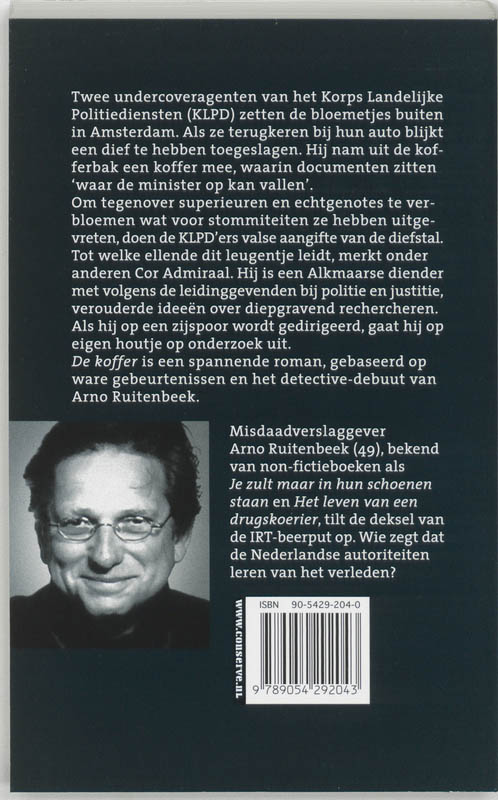 De koffer achterkant