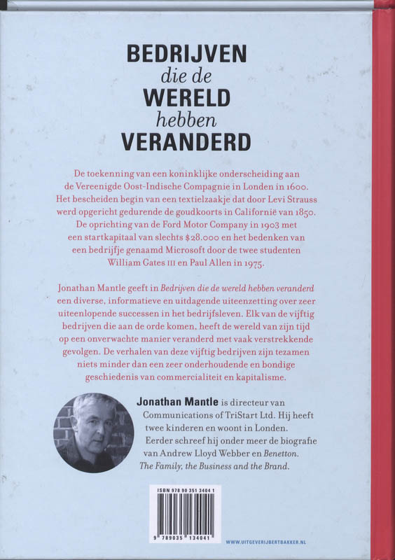 Bedrijven die de wereld hebben veranderd Bedrijven die de wereld hebben veranderd achterkant