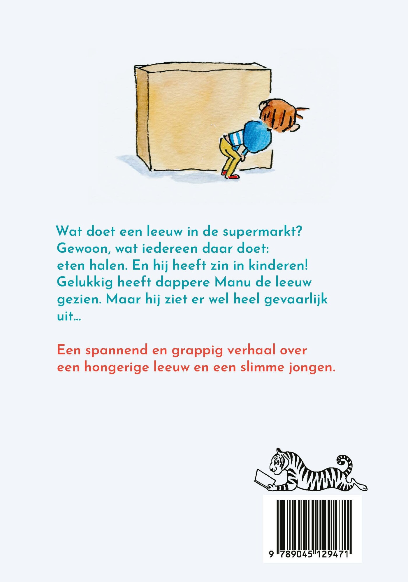 Een leeuw in de supermarkt / Tijgerlezen achterkant