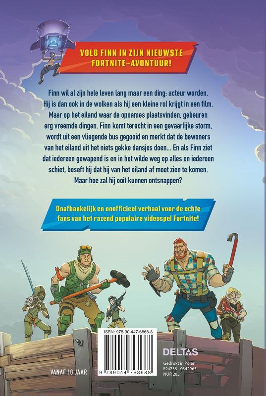 Gevangen op het eiland / Fortnite Battle Royale achterkant
