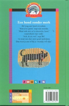 Een hond zonder merk / Spetter, 8 jaar achterkant