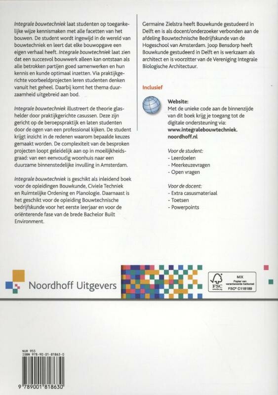 Integrale bouwtechniek / Leerboek achterkant