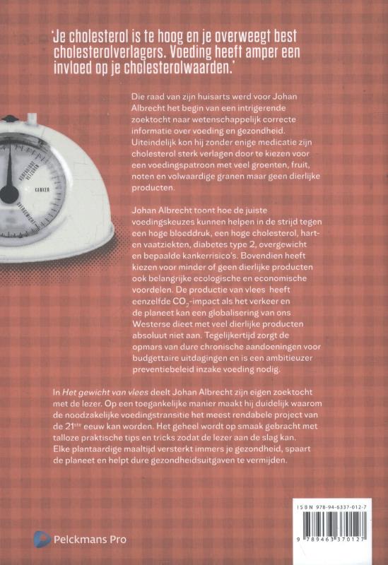 Het gewicht van vlees achterkant