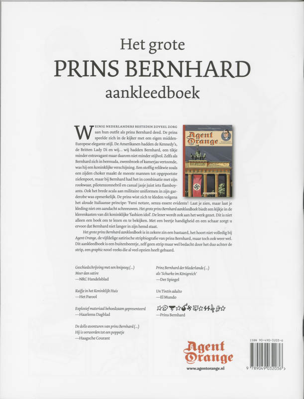 Het grote prins Bernhard aankleedboek achterkant
