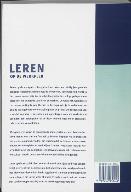 Leren op de werkplek achterkant