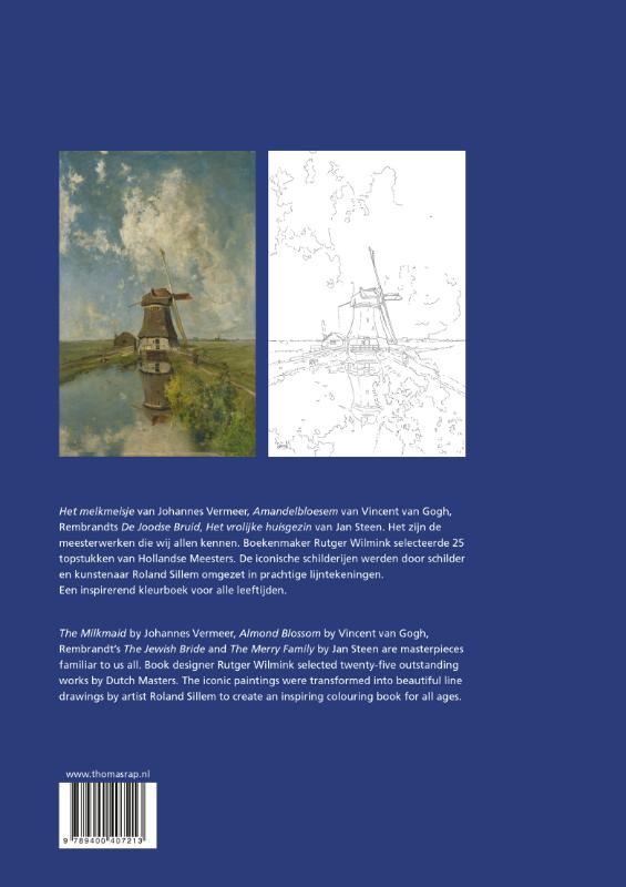 Kleurboek Hollandse meesters Kleurboek Hollandse meesters achterkant