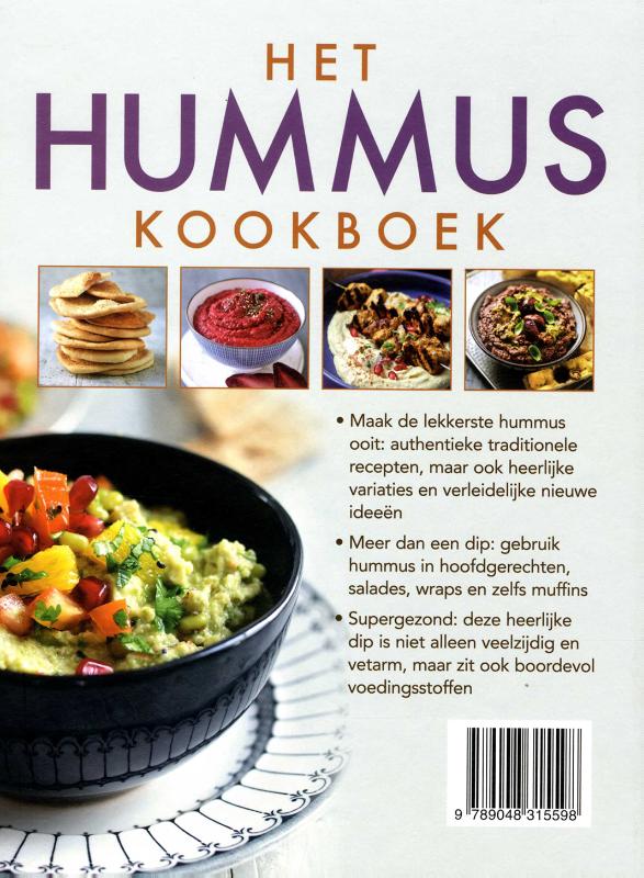 Het Hummus kookboek achterkant