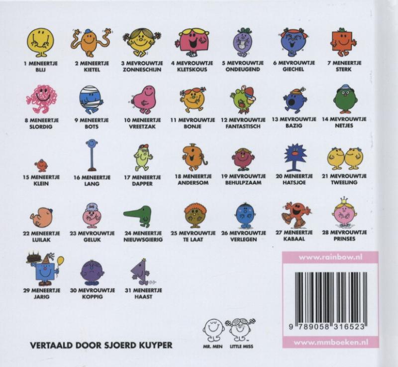 Mevrouwtje koppig achterkant