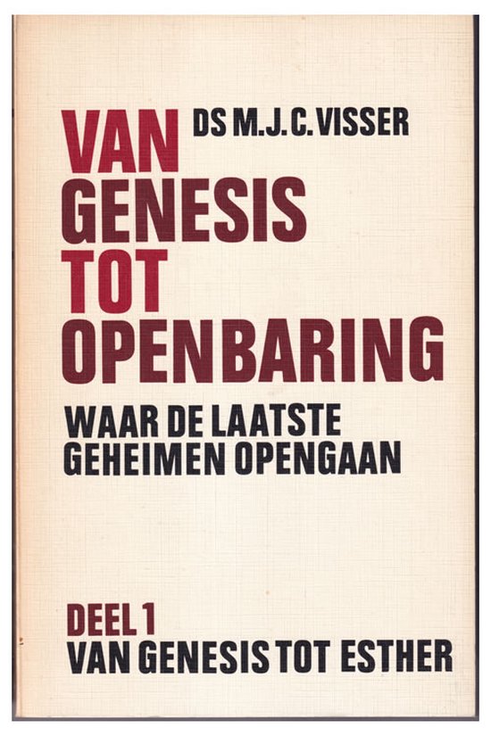 1 Van genesis tot openbaring