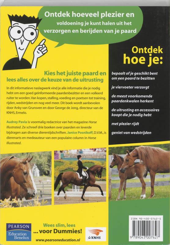 Voor Dummies - Paarden voor Dummies achterkant