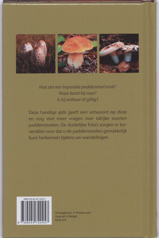 Natuurgids Paddenstoelen achterkant