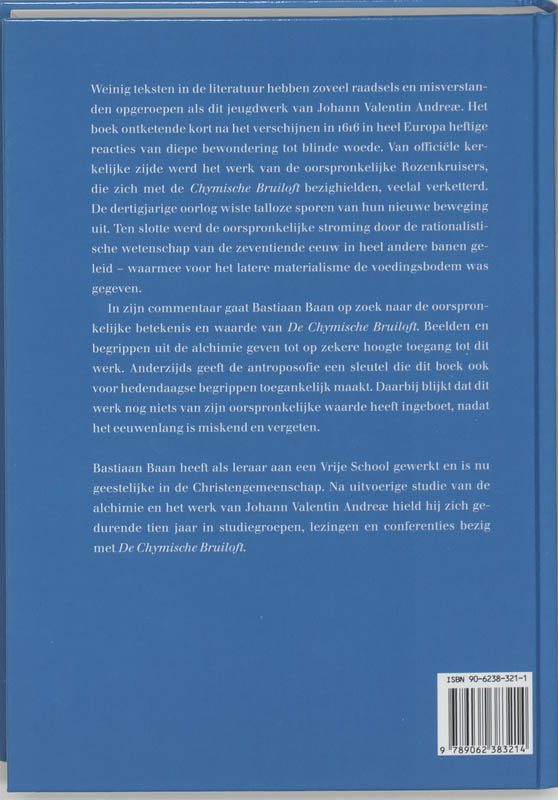 De Chymische Bruiloft van Christian Rosencreutz anno 1459 achterkant