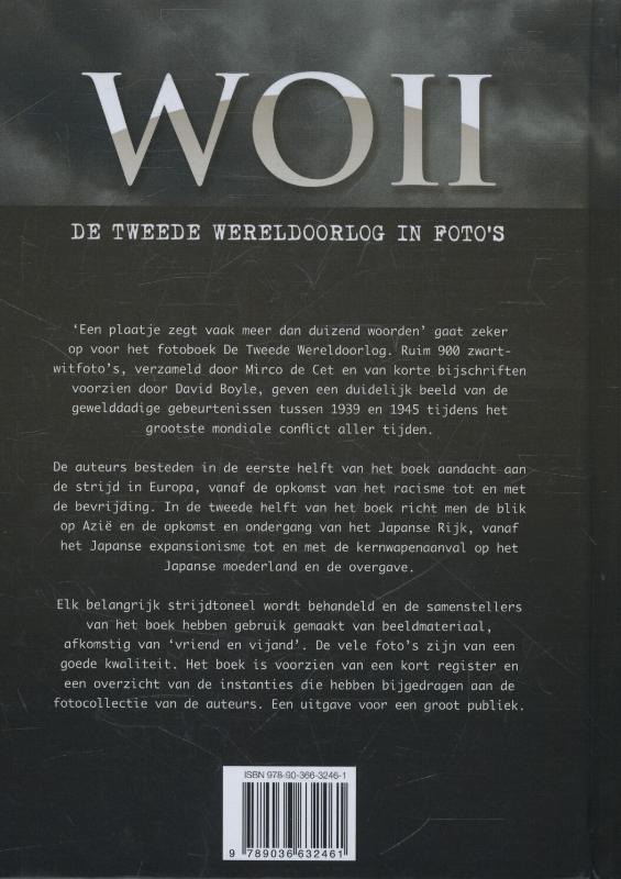 De Tweede Wereldoorlog in foto's achterkant